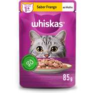Kit Ração Úmida Whiskas Sachê Frango ao Molho para Gatos Adultos