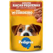 Ração Úmida Pedigree Sachê Cordeiro ao Molho para Cães Adultos de Raças Pequenas