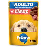 Ração Úmida Pedigree Sachê Carne ao Molho para Cães Adultos