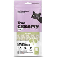 Petisco Cremoso True Creamy Care Renal Sabor Frango e Vegetais para Gatos