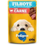 Ração Úmida Pedigree Sachê Carne ao Molho para Cães Filhotes
